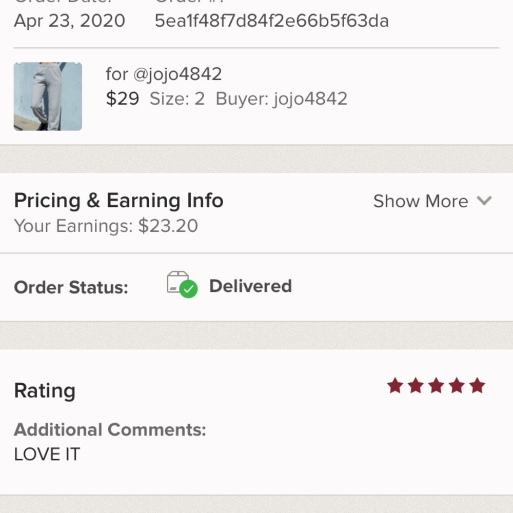 proof of shipping and trades